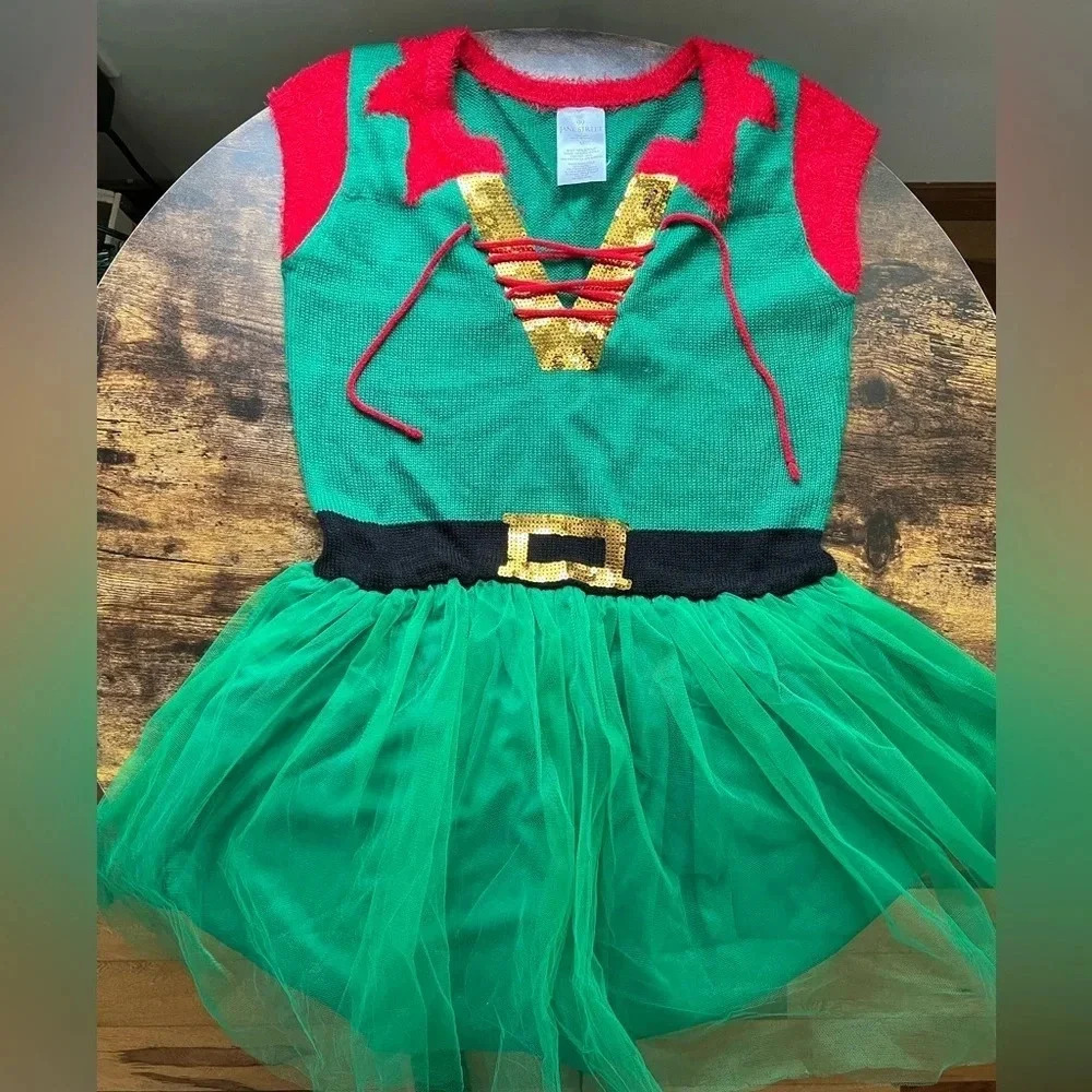 99 Jane Street womans ladies holiday elf dress. Size: M